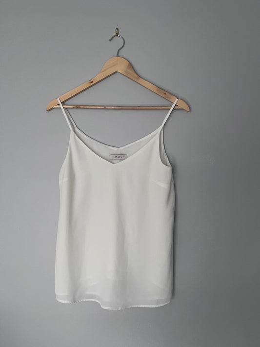 Oasis White Tank - Size 8