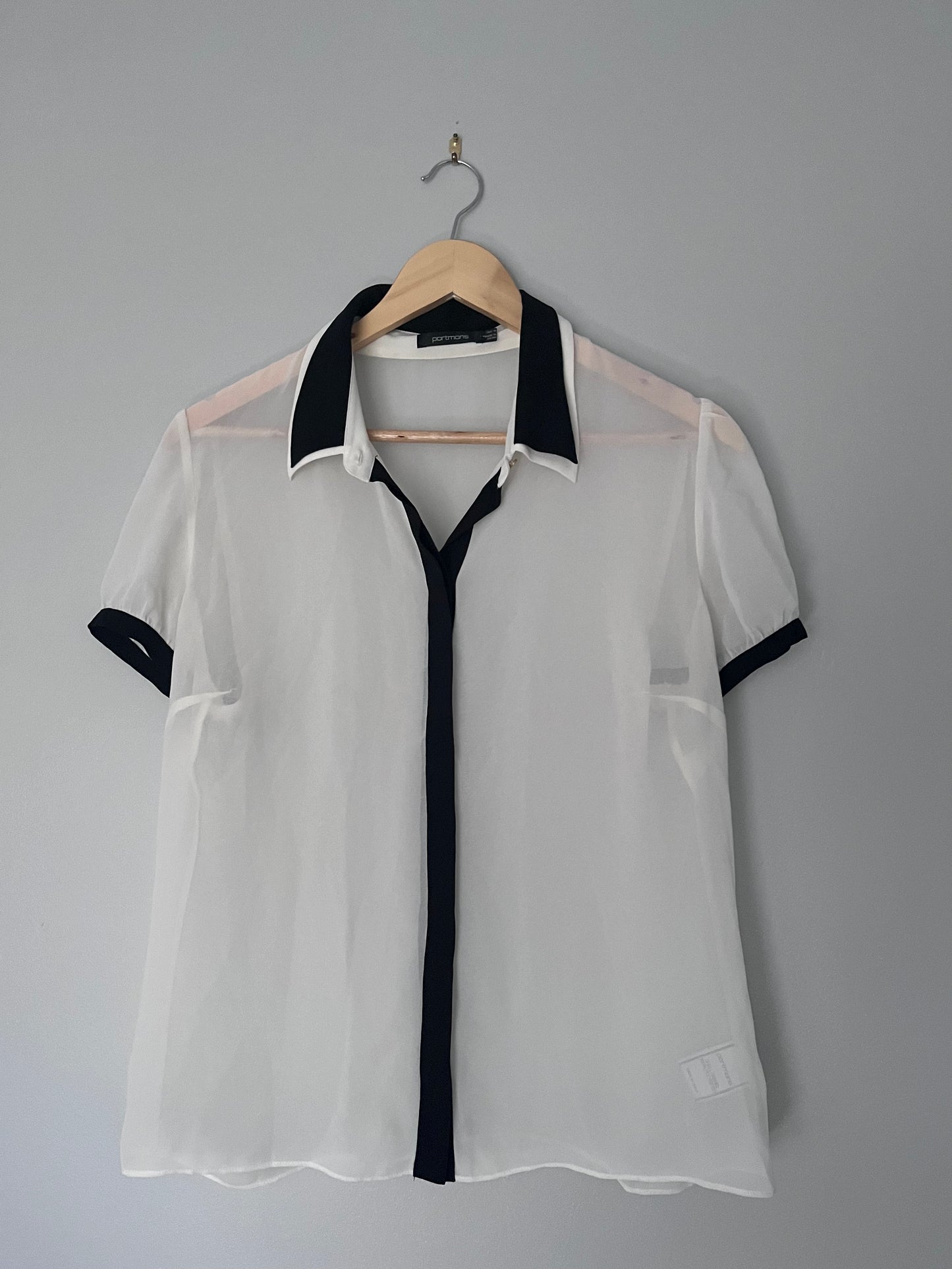 Portmans White Short Sleeve Shirt - Size 14