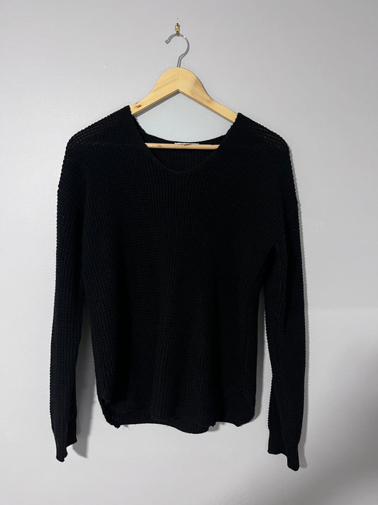 Khoko Black Knit Sweater - Size S