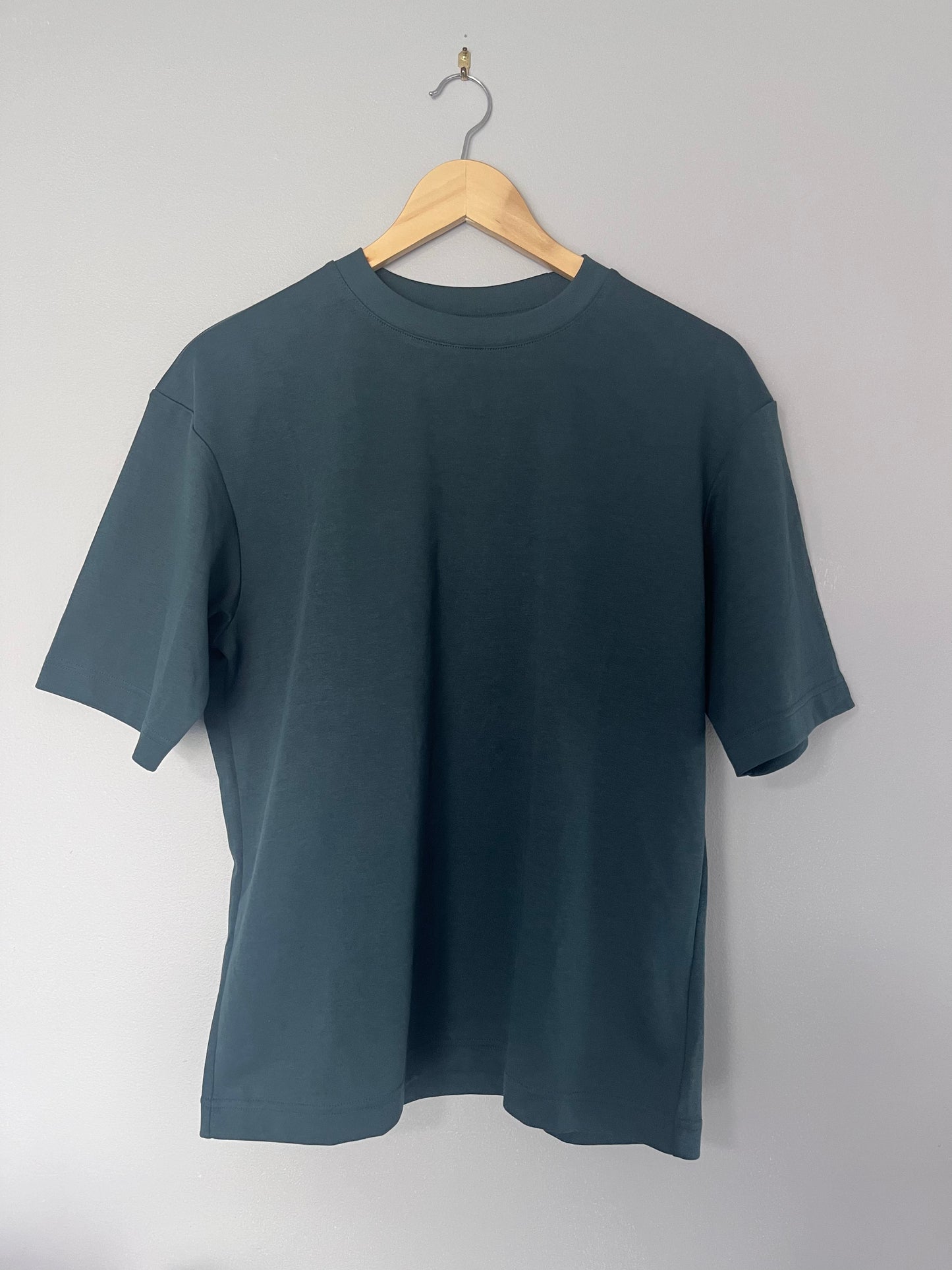 Plain Forest Green Uniqlo Tee - S