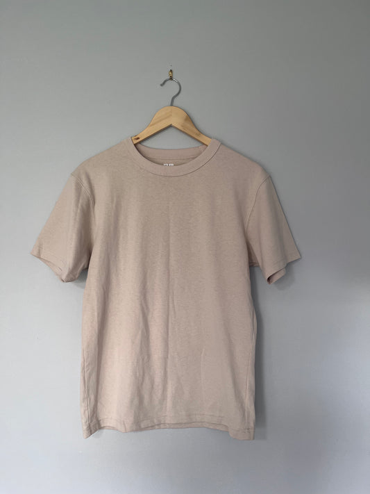 Plain Tan Uniqlo Tee - S