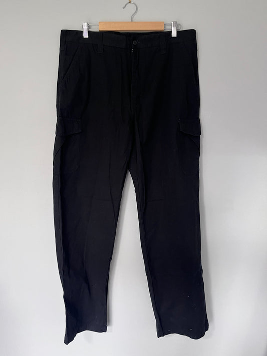Black Baggy Fit Cargos - Size 38