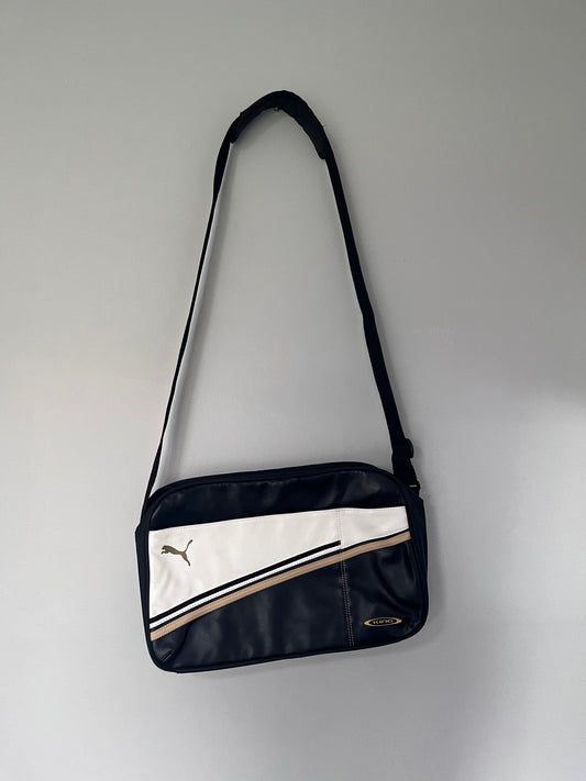 Puma Black, White and Gold Laptop Bag